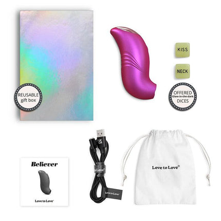 Love to Love - Believer - Luchtdruk Vibrator - Clitoris Vibrator - Roze-Erotiekvoordeel.nl