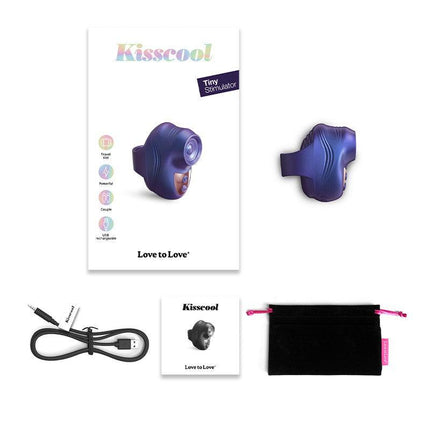 Love to Love - Kisscoll - Vinger Vibrator met Tapping Functie - Parelmoer Paars-Erotiekvoordeel.nl