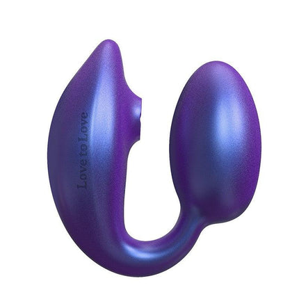 Love to Love - Wonderlover - Luchtdruk Vibrator en G-spot Vibrerend Eitje - Paars-Erotiekvoordeel.nl