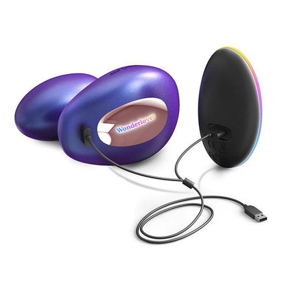 Love to Love - Wonderlover - Luchtdruk Vibrator en G-spot Vibrerend Eitje - Paars-Erotiekvoordeel.nl