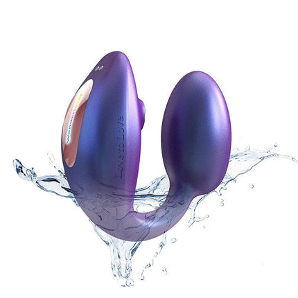Love to Love - Wonderlover - Luchtdruk Vibrator en G-spot Vibrerend Eitje - Paars-Erotiekvoordeel.nl