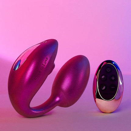 Love to Love - Wonderlover - Luchtdruk Vibrator en G-spot Vibrerend Eitje - Roze-Erotiekvoordeel.nl