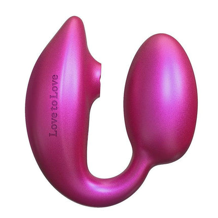 Love to Love - Wonderlover - Luchtdruk Vibrator en G-spot Vibrerend Eitje - Roze-Erotiekvoordeel.nl