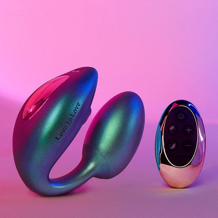 Love to Love - Wonderlover - Luchtdruk Vibrator en G-spot Vibrerend Eitje - Turquoise-Erotiekvoordeel.nl