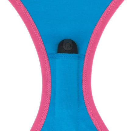 LoveToy - Getting me Wet - Bedrukt Vibrerend Sexy Slipje - Blauw-Erotiekvoordeel.nl
