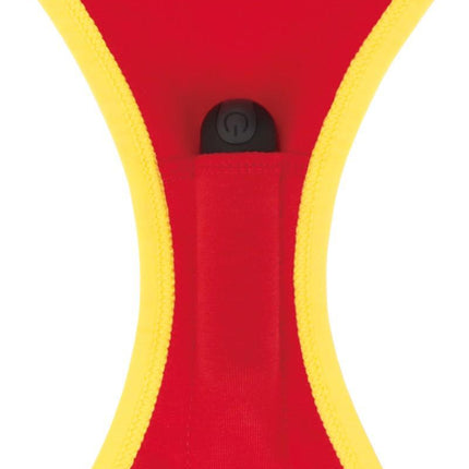 LoveToy - Let's Vibe and Fuck - Bedrukt Vibrerend Sexy Slipje - Rood-Erotiekvoordeel.nl
