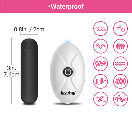LoveToy - Slut - Bedrukt Vibrerend Sexy Slipje - Zwart-Erotiekvoordeel.nl
