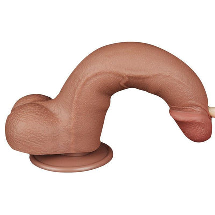Lovetoy - Dildo Met Sliding Skin Technologie - 20 x 4 cm - Verwijderbare Zuignap - Medium Huidskleur-Erotiekvoordeel.nl