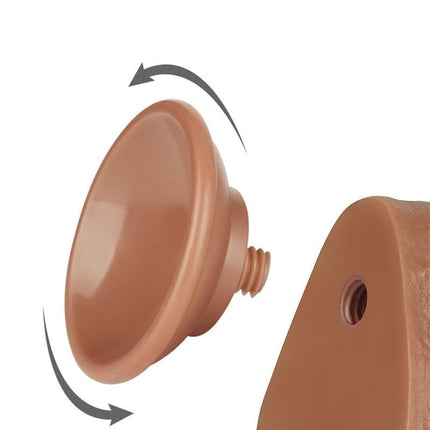 Lovetoy - Dildo Met Sliding Skin Technologie - 20 x 4 cm - Verwijderbare Zuignap - Medium Huidskleur-Erotiekvoordeel.nl