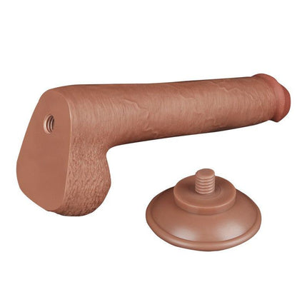 Lovetoy - Dildo Met Sliding Skin Technologie - 22 x 3.7 cm - Verwijderbare Zuignap - Medium Huidskleur-Erotiekvoordeel.nl