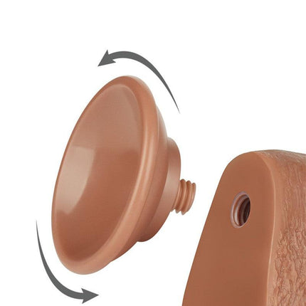Lovetoy - Dildo Met Sliding Skin Technologie - 22 x 3.7 cm - Verwijderbare Zuignap - Medium Huidskleur-Erotiekvoordeel.nl