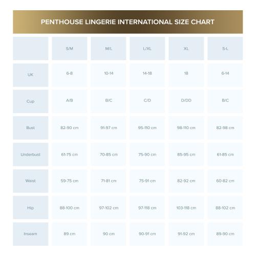 Penthouse - Kimono Met String HYPNOTIC Power - Zwart-Erotiekvoordeel.nl