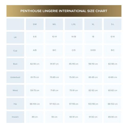 Penthouse - Kimono Met String HYPNOTIC Power - Zwart-Erotiekvoordeel.nl