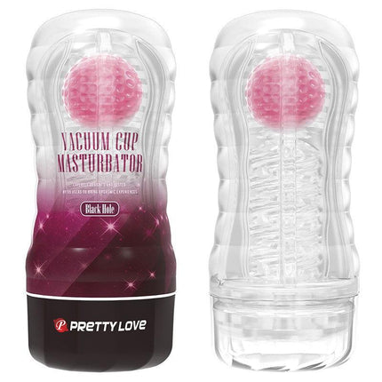Pretty Love - Black Hole - Masturbator Cup - Met Rollende Bal Voor Extra Sensaties - Roze-Erotiekvoordeel.nl