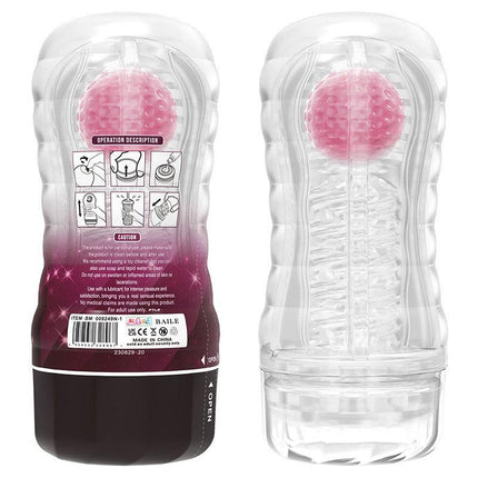 Pretty Love - Black Hole - Masturbator Cup - Met Rollende Bal Voor Extra Sensaties - Roze-Erotiekvoordeel.nl