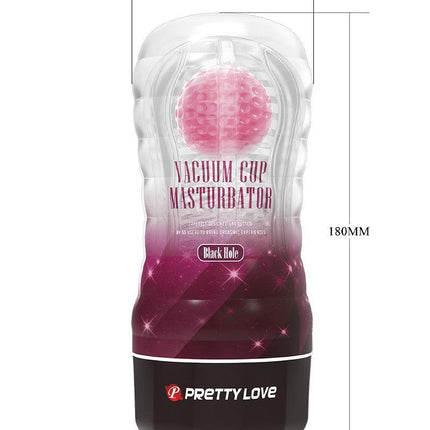 Pretty Love - Black Hole - Masturbator Cup - Met Rollende Bal Voor Extra Sensaties - Roze-Erotiekvoordeel.nl