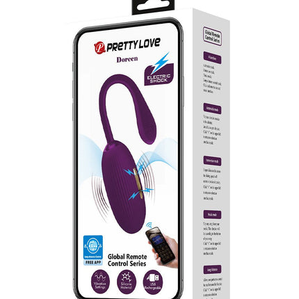 Pretty Love - Doreen - E-stim Vibrerend Eitje - Electrosex - Met App Control - Lichtpaars-Erotiekvoordeel.nl