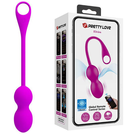 Pretty Love - Elvira - Vibrerende Vaginale Kegel Balletjes - Met App Control - Dieproze-Erotiekvoordeel.nl