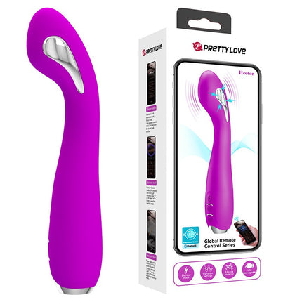 Pretty Love - Hector - G-Spot E-stim Vibrator met Electroshock - Met App Control - Paars-Erotiekvoordeel.nl