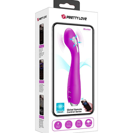 Pretty Love - Hector - G-Spot E-stim Vibrator met Electroshock - Met App Control - Paars-Erotiekvoordeel.nl