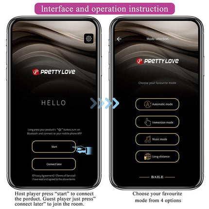 Pretty Love - Jefferson - Vibrerende E-stim Buttplug - Met App Control - Electroshock - Paars-Erotiekvoordeel.nl