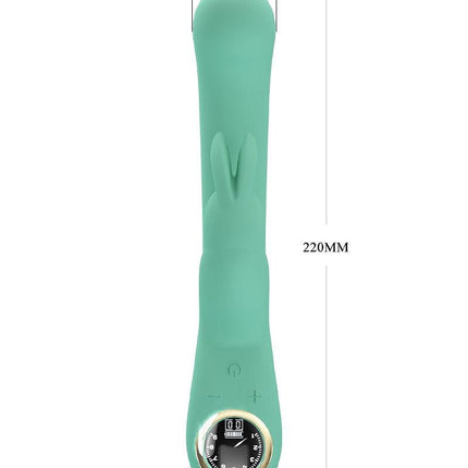 Pretty Love - Lamar - Rabbit Vibrator- Tarzan Vibrator - Met LCD Display - Lichtblauw-Erotiekvoordeel.nl