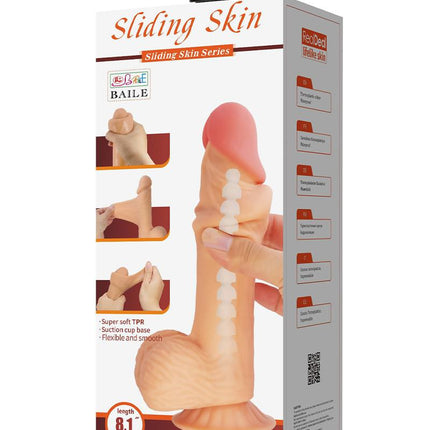 Pretty Love - Lisle - Sliding Skin Dildo - 20.6 x 4.4 cm - Lichte Huidskleur-Erotiekvoordeel.nl