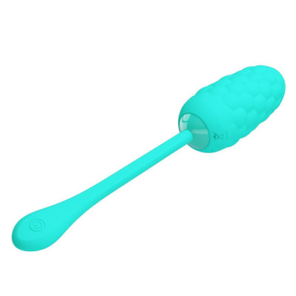Pretty Love - Marina - Vibrerend Eitje met Nopjes - Handige Eénknopsbediening - Turquoise-Erotiekvoordeel.nl