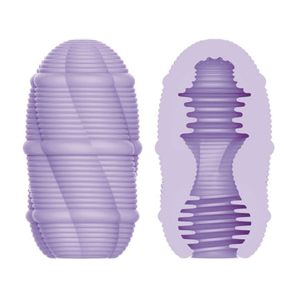 Pretty Love - Masturbator Ei - Smooth Stripes - Lila-Erotiekvoordeel.nl
