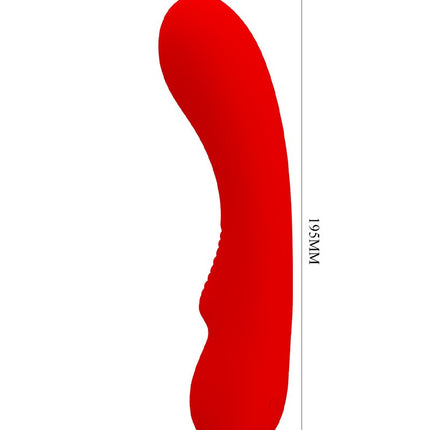 Pretty Love - Matt - G-Spot Vibrator - Flexibele Schacht - 12 Standen - Rood-Erotiekvoordeel.nl