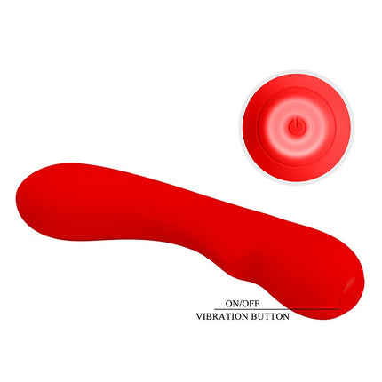 Pretty Love - Matt - G-Spot Vibrator - Flexibele Schacht - 12 Standen - Rood-Erotiekvoordeel.nl