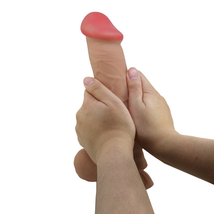 Pretty Love - Mendel - Sliding Skin Dildo - Lengte 26 cm - Ø 5.5 cm - Lichte Huidskleur-Erotiekvoordeel.nl