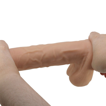 Pretty Love - Mendel - Sliding Skin Dildo - Lengte 26 cm - Ø 5.5 cm - Lichte Huidskleur-Erotiekvoordeel.nl