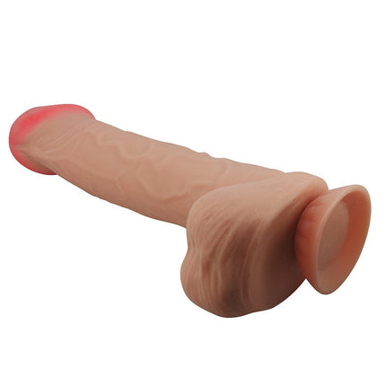 Pretty Love - Mendel - Sliding Skin Dildo - Lengte 26 cm - Ø 5.5 cm - Lichte Huidskleur-Erotiekvoordeel.nl