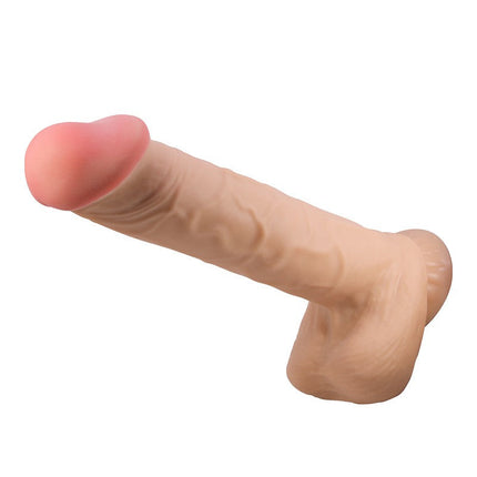 Pretty Love - Mendel - Sliding Skin Dildo - Lengte 26 cm - Ø 5.5 cm - Lichte Huidskleur-Erotiekvoordeel.nl