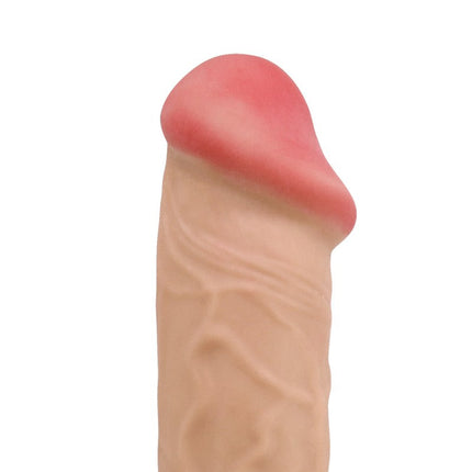 Pretty Love - Mendel - Sliding Skin Dildo - Lengte 26 cm - Ø 5.5 cm - Lichte Huidskleur-Erotiekvoordeel.nl