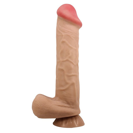 Pretty Love - Mendel - Sliding Skin Dildo - Lengte 26 cm - Ø 5.5 cm - Lichte Huidskleur-Erotiekvoordeel.nl