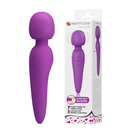 Pretty Love - Meredith - Wand Vibrator - 12 Standen - Waterproof - Paars-Erotiekvoordeel.nl