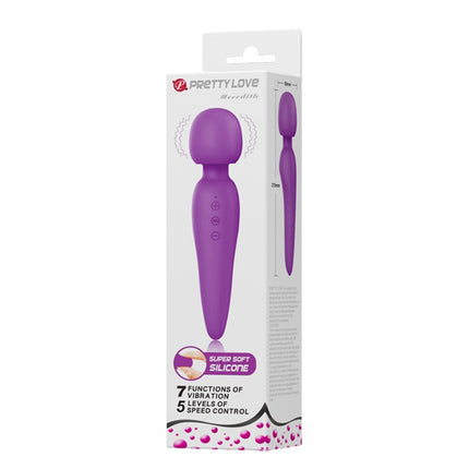 Pretty Love - Meredith - Wand Vibrator - 12 Standen - Waterproof - Paars-Erotiekvoordeel.nl