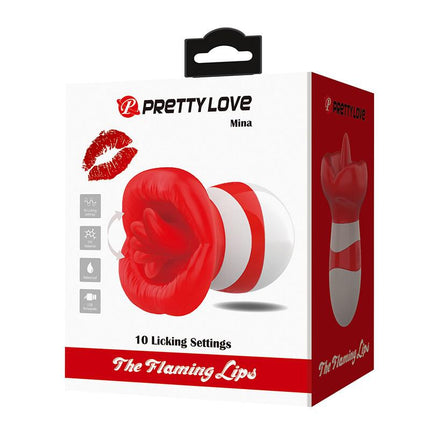 Pretty Love - Mina - Clitoris Vibrator - Likkende Tong Functie - Rood-Erotiekvoordeel.nl