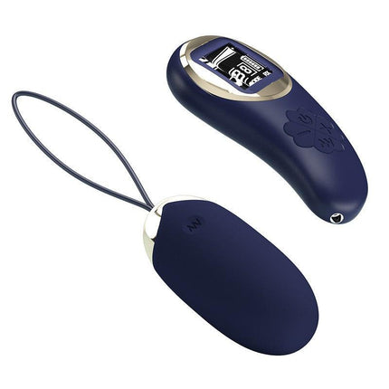 Pretty Love - Mina - Vibrerend Eitje - Afstandsbediening met LCD Display - Blauw-Erotiekvoordeel.nl