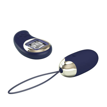 Pretty Love - Mina - Vibrerend Eitje - Afstandsbediening met LCD Display - Blauw-Erotiekvoordeel.nl