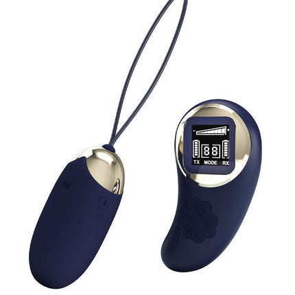 Pretty Love - Mina - Vibrerend Eitje - Afstandsbediening met LCD Display - Blauw-Erotiekvoordeel.nl