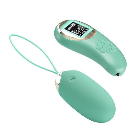 Pretty Love - Mina - Vibrerend Eitje - Afstandsbediening met LCD Display - Lichtblauw-Erotiekvoordeel.nl