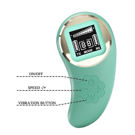 Pretty Love - Mina - Vibrerend Eitje - Afstandsbediening met LCD Display - Lichtblauw-Erotiekvoordeel.nl