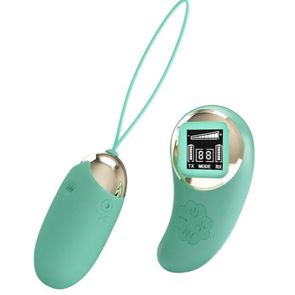 Pretty Love - Mina - Vibrerend Eitje - Afstandsbediening met LCD Display - Lichtblauw-Erotiekvoordeel.nl