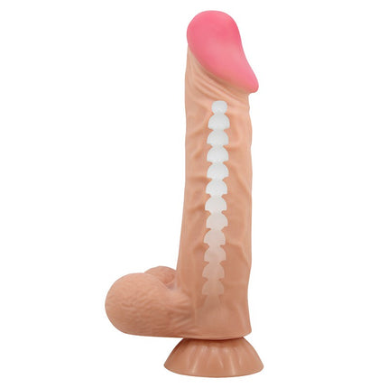 Pretty Love - Orton - Sliding Skin Dildo - Lengte 24 cm - Diameter 5 cm - Lichte Huidskleur-Erotiekvoordeel.nl