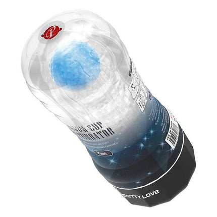 Pretty Love - Planet Blue - Masturbator Cup - Met Rollende Bal Voor Extra Sensaties - Blauw-Erotiekvoordeel.nl