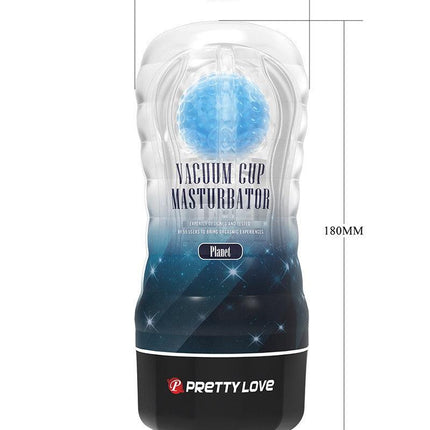 Pretty Love - Planet Blue - Masturbator Cup - Met Rollende Bal Voor Extra Sensaties - Blauw-Erotiekvoordeel.nl