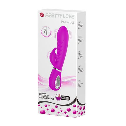 Pretty Love - Prescott - Rabbit Vibrator - Dubbele Motor - Dieproze-Erotiekvoordeel.nl